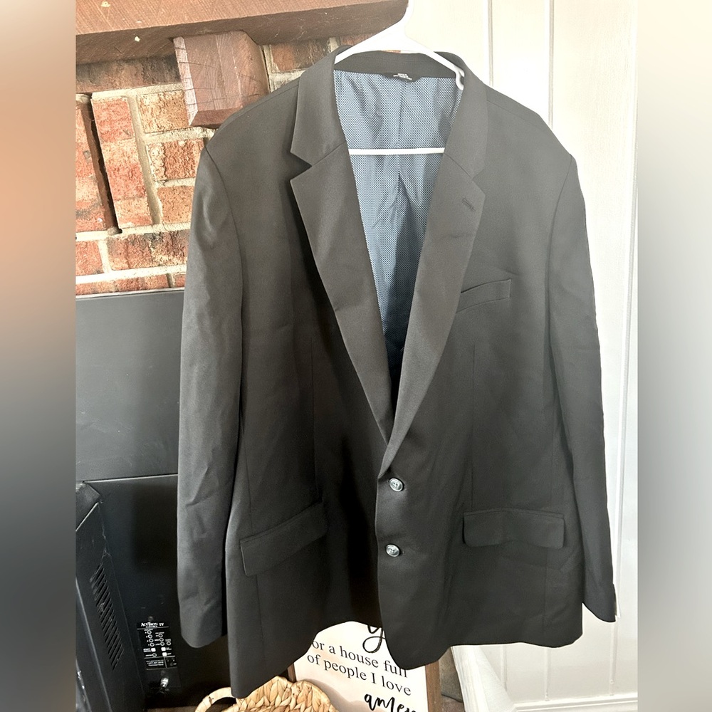 Hagger Suit Jacket 50L Tailored Fit Black Color Two Button NWT